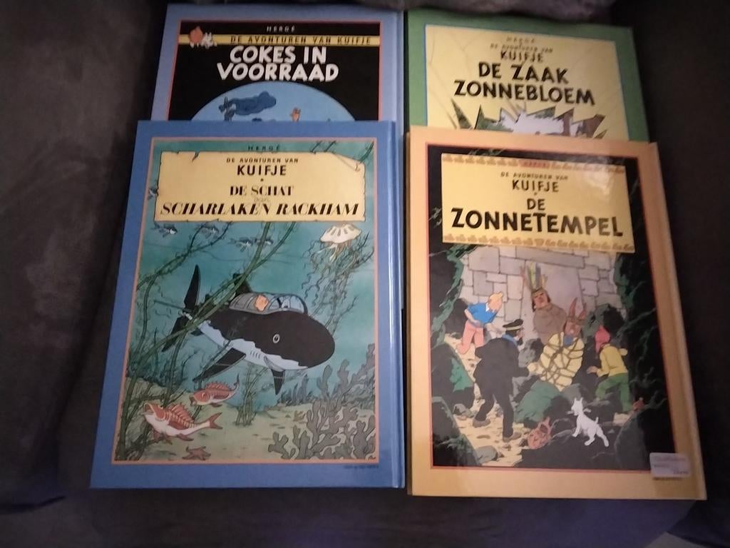 4 Prachtig Ingebonden Kuifje Stripboeken - Als Nieuw, Boeken, Ophalen of Verzenden