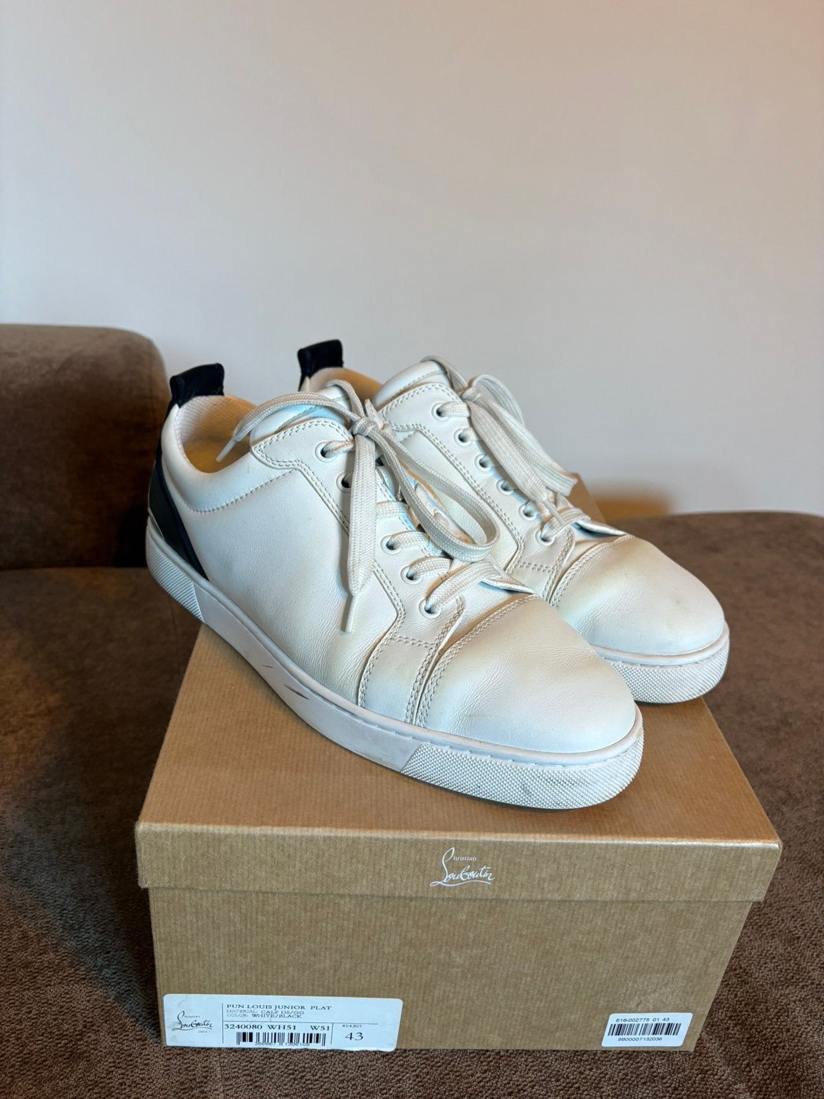 Christian Louboutin maat 43, Kleding | Heren, Schoenen, Ophalen of Verzenden, Gedragen, Zwart
