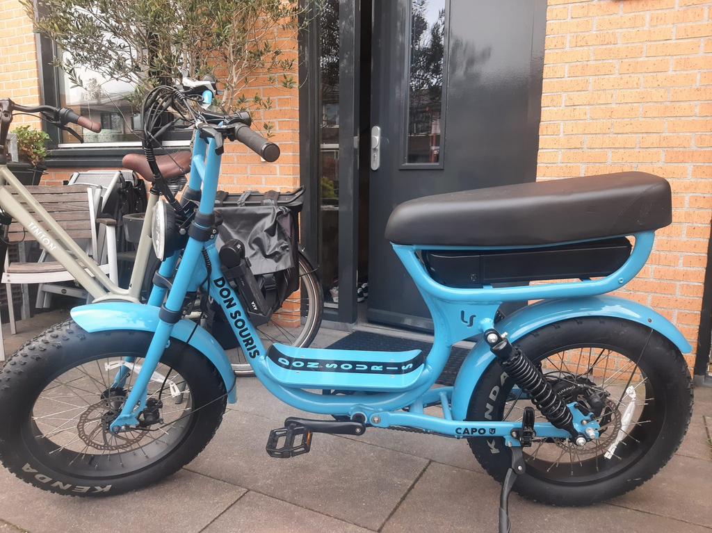 Fatbike Don Souris E- Blauw nieuwstaat!!!! (85km), Ophalen of Verzenden, Zo goed als nieuw, Overige merken