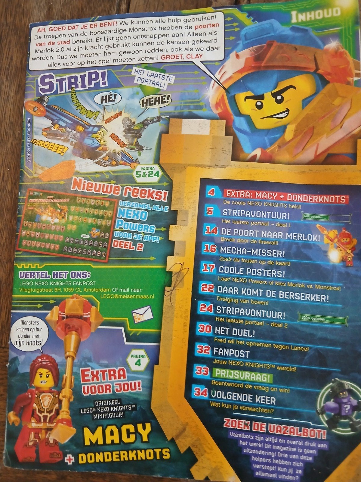 Ninjago Stripboek - LEGO Nexo Knights Avontuur, Eén stripboek, Ophalen, Gelezen, LEGO