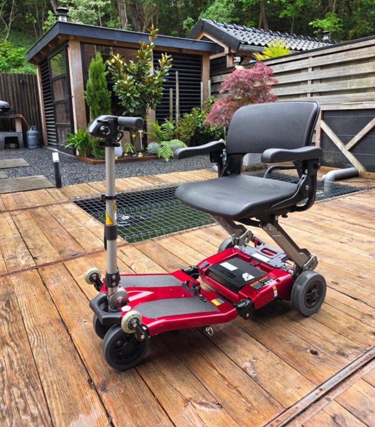 Mango Luggie Opvouwbare Scootmobiel met veel extras, Diversen, Rolstoelen, Zo goed als nieuw, Elektrische rolstoel, Inklapbaar