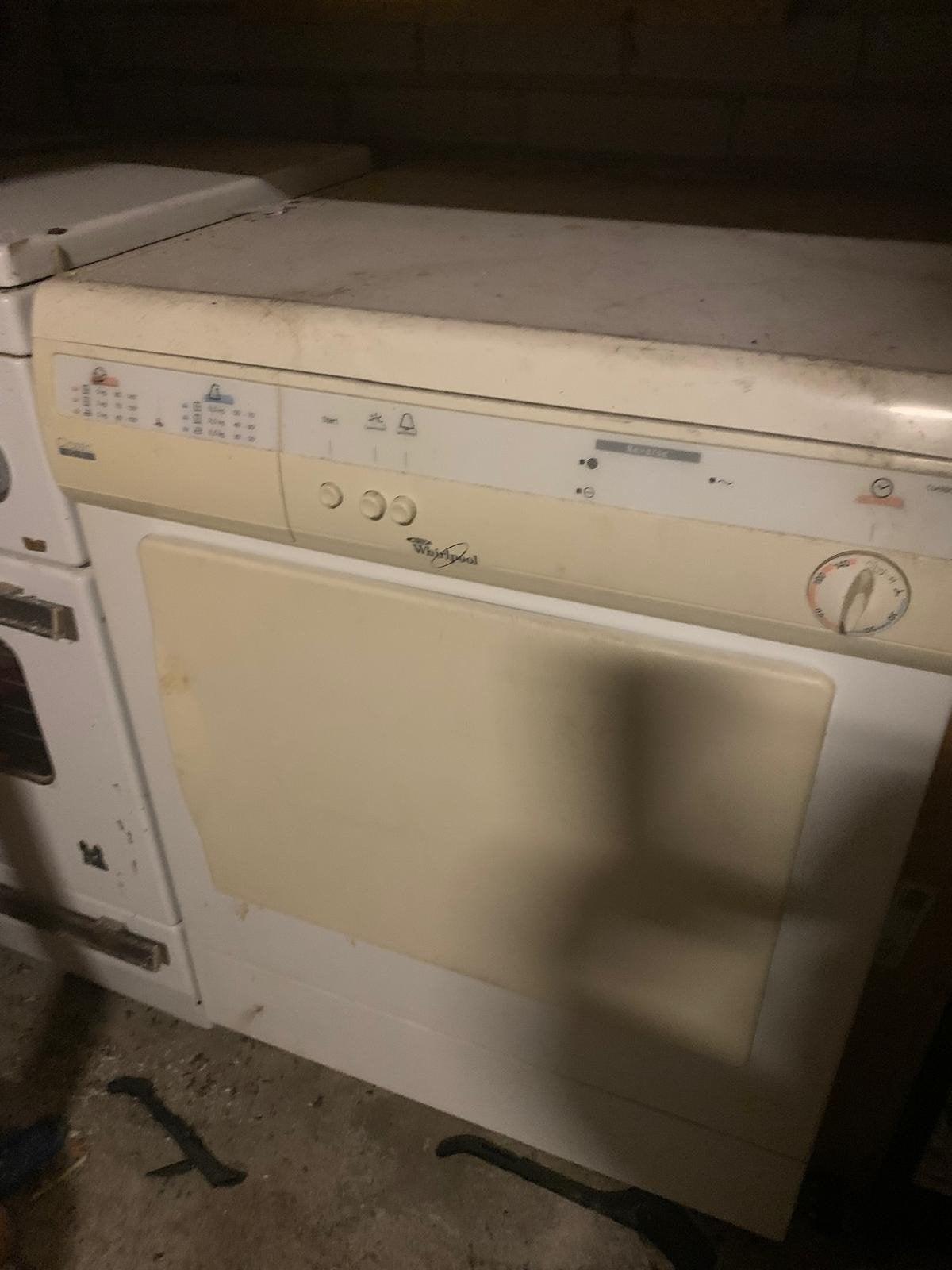 Whirlpool wasdroger - Gebruikt, Ophalen, 6 tot 8 kg, Gebruikt, Voorlader