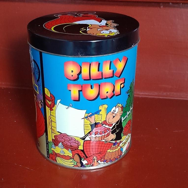Rond blik Billy Turf, Verzamelen, Blikken, Ophalen of Verzenden, Gebruikt, Overige