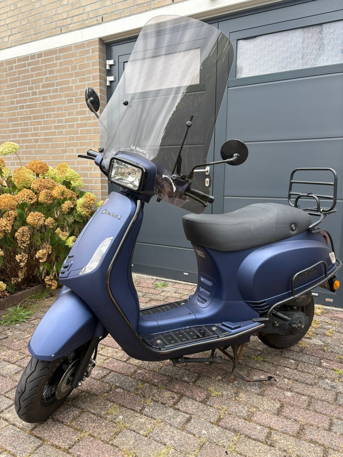La Souris Sourini S 45 km/u (2020 - 8695 km) mat blauw, Fietsen en Brommers, Scooters | Overige merken, Ophalen, Gebruikt, Maximaal 45 km/u
