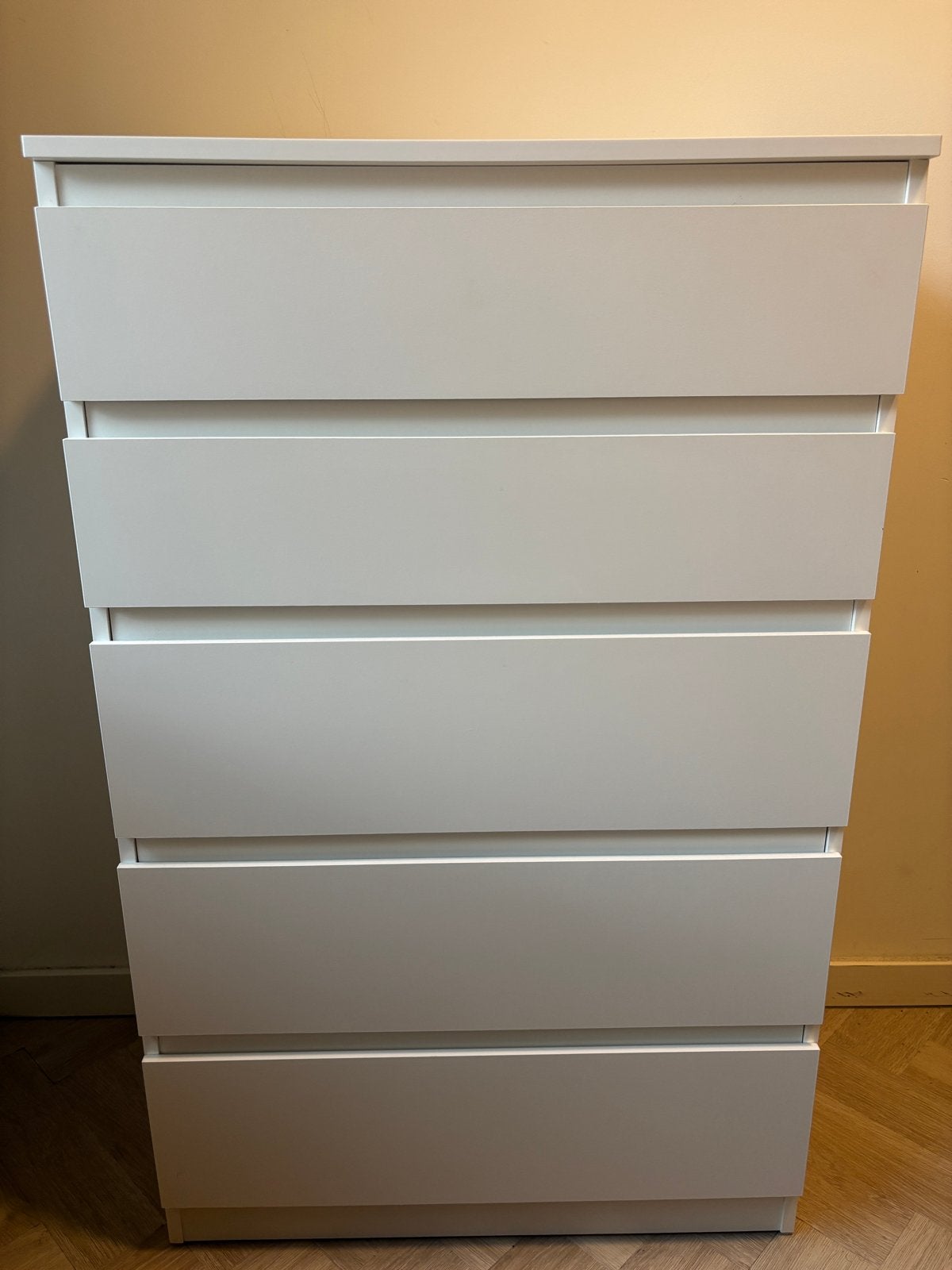 IKEA MALM Ladekast met 6 lades, wit, 40x123 cm, Ophalen, Minder dan 50 cm, 5 laden of meer, 100 tot 150 cm