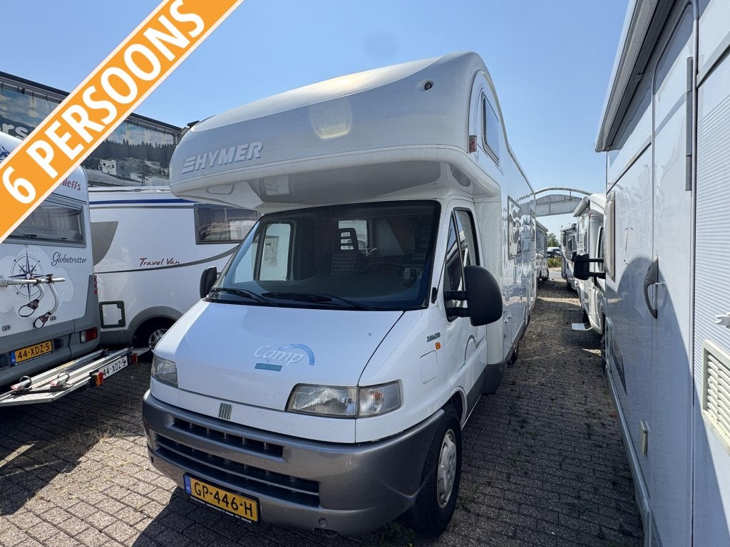Hymer Camp 644 G 6 pers GROTE GARAGE 128pk, Alkoof, Bedrijf, Hymer, Overige merken