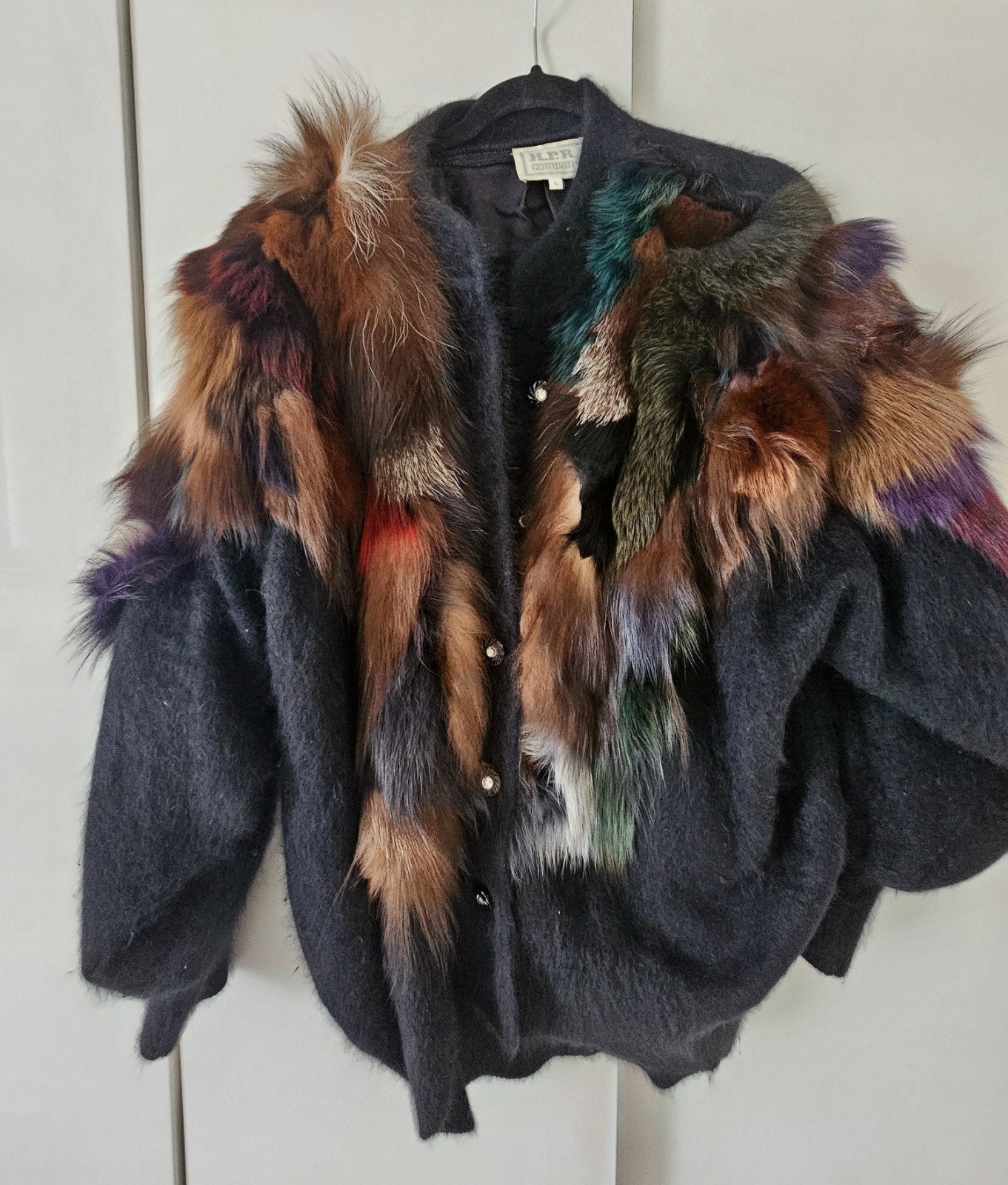 Prachtig warme vest met bont - Maat L, Maat 42/44 (L), H.P.R. Company, Gedragen, Meerkleurig