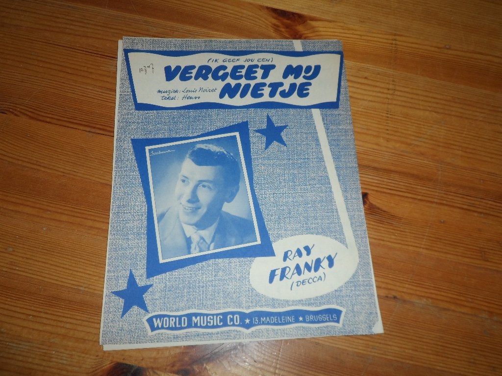 Vergeet mij nietje - louis noiret / henvo - ray franky, Gebruikt, Gitaar, Ophalen of Verzenden, Artiest of Componist