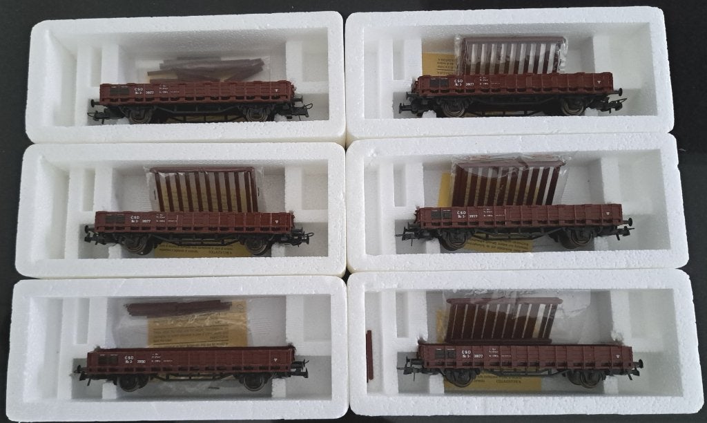 6x Roco H0 48038 Rongenwagons, Gelijkstroom, Wagon, Ophalen of Verzenden, Zo goed als nieuw