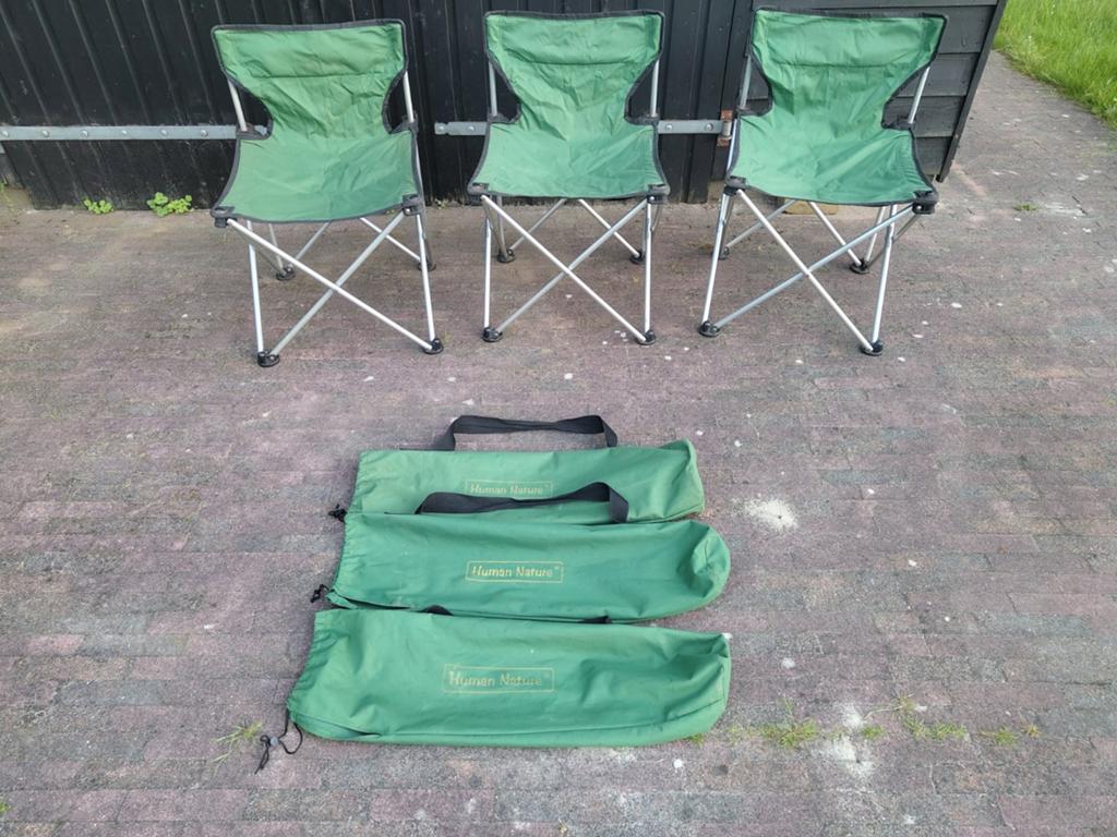 3 kampeerstoelen campingstoelen opklapbaar 3 in 1 koop, Caravans en Kamperen, Ophalen, Gebruikt, Campingstoel