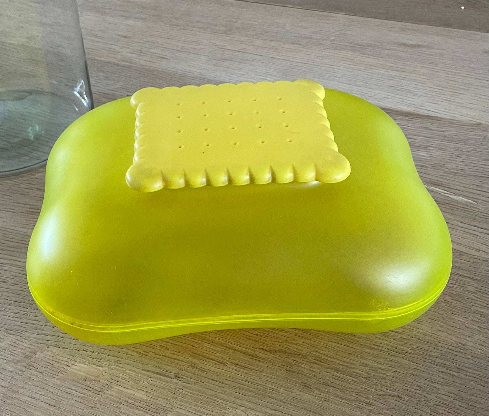 Alessi Mary Biscuit Koektrommel - geel, Ophalen, Gebruikt, Voorraadpot, Alessi