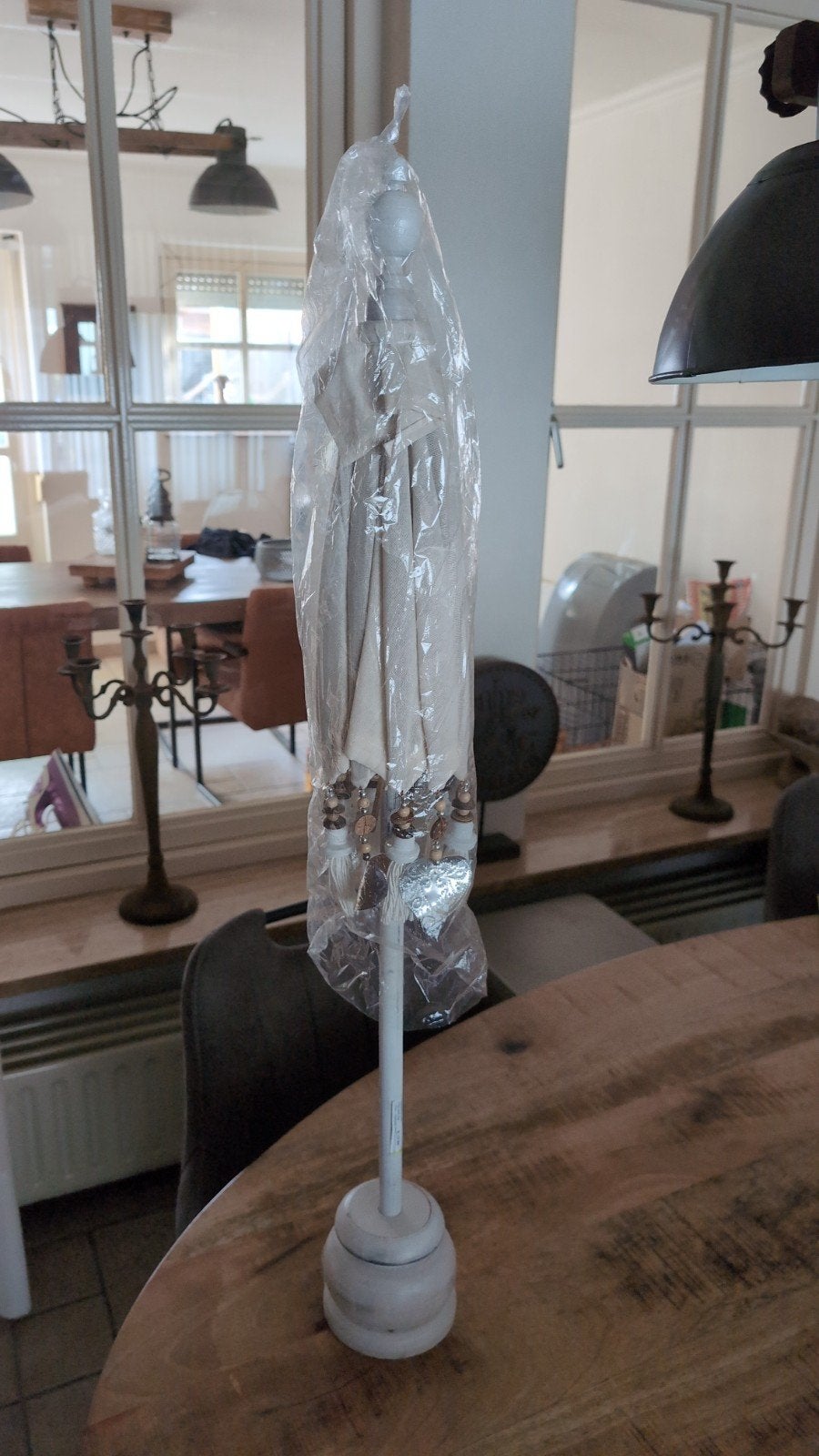Decoratieve parasol met kwastjes - Nieuw, Ophalen, Beige, Boho, Nieuw
