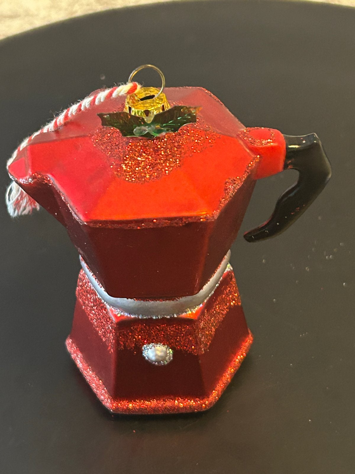 Kerst ballen koffie pot en brief kaart Vondels, Ophalen of Verzenden, Gebruikt