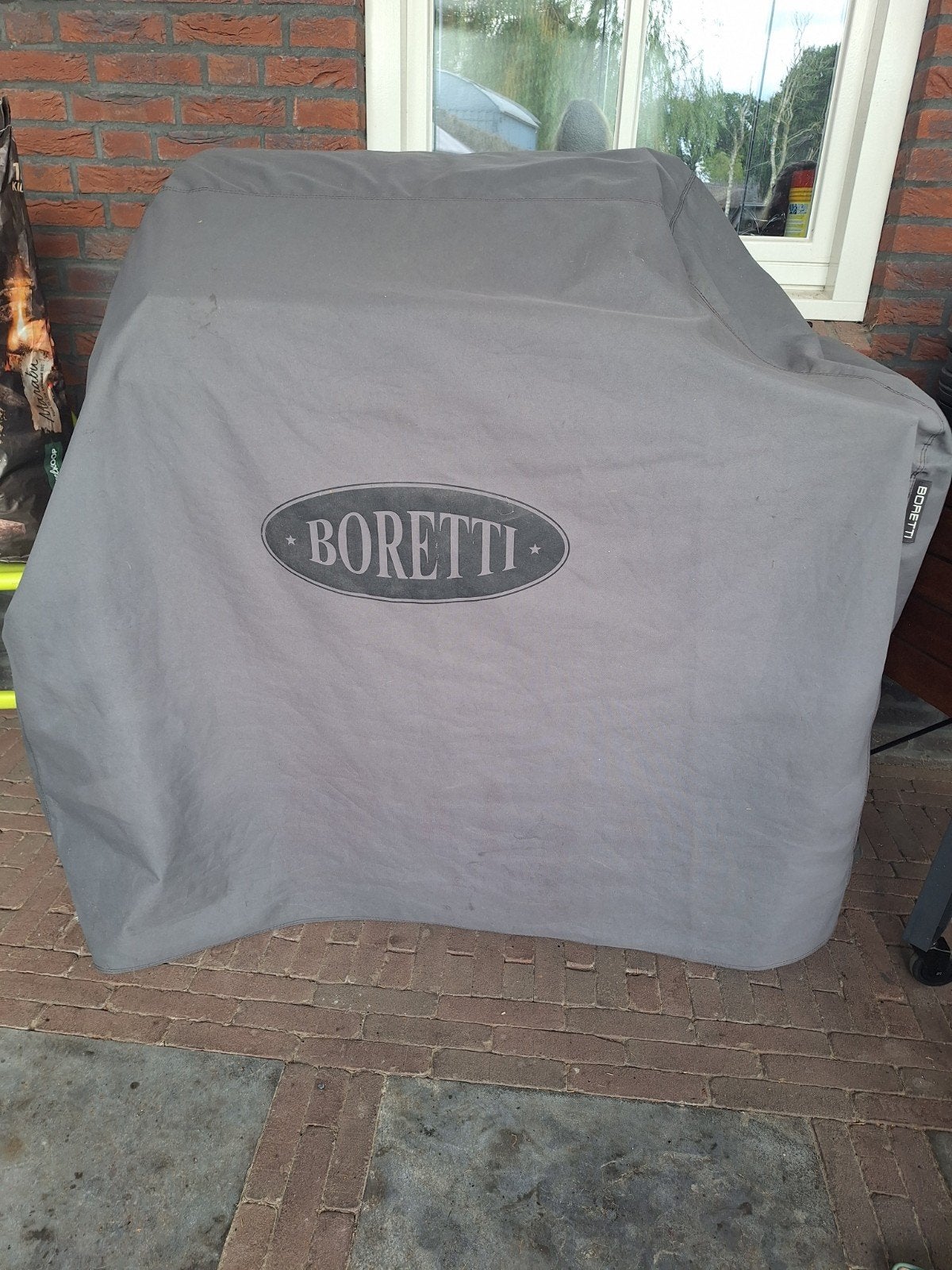 Boretti gasbarbecue met zijbrander en hoes, Ophalen, Gebruikt, Boretti