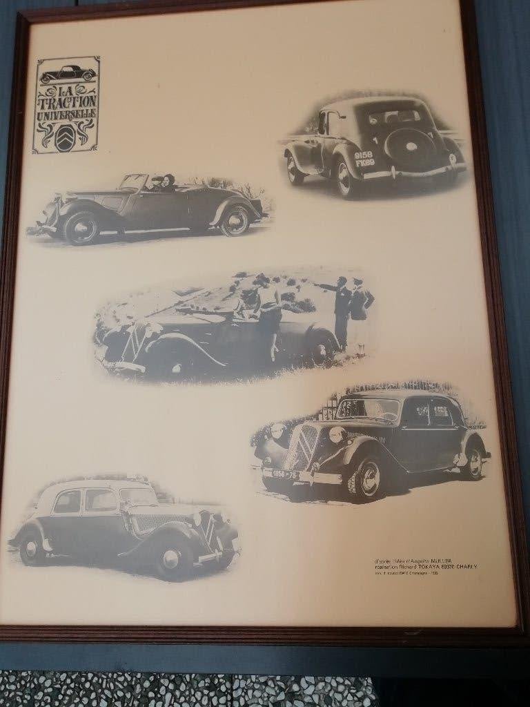 schilderij met poster van citroen traction avant, Ophalen