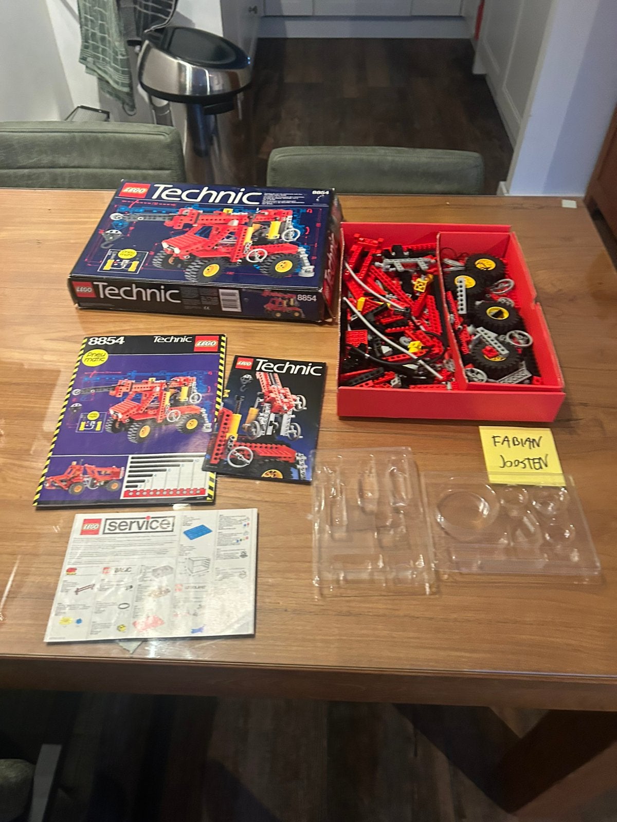 Lego 8854 technic hoogwerker, Ophalen of Verzenden, Zo goed als nieuw