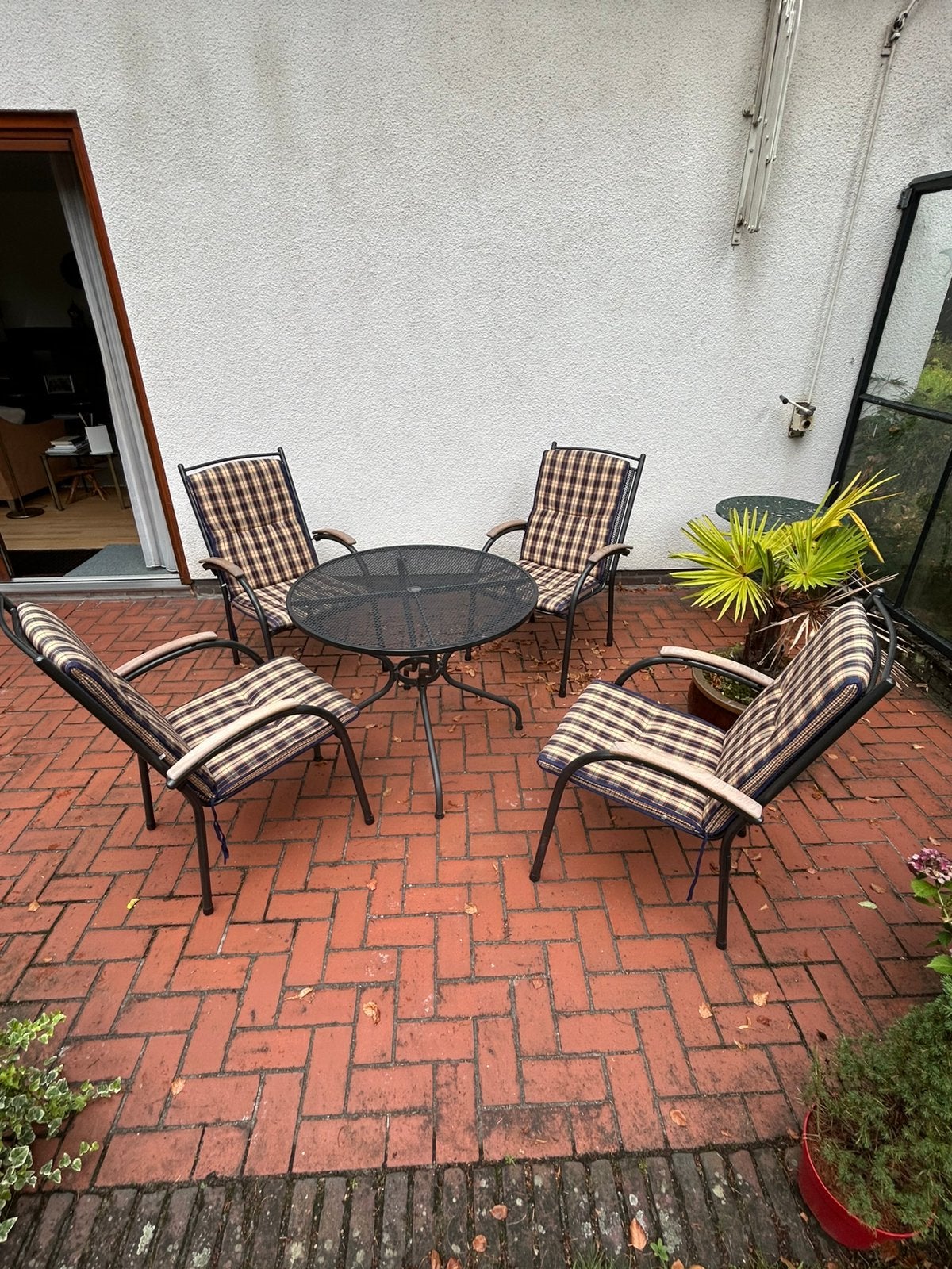 Tuinset van Hartmann in mooie staat, Ophalen, Zo goed als nieuw, Rvs, Tuinset