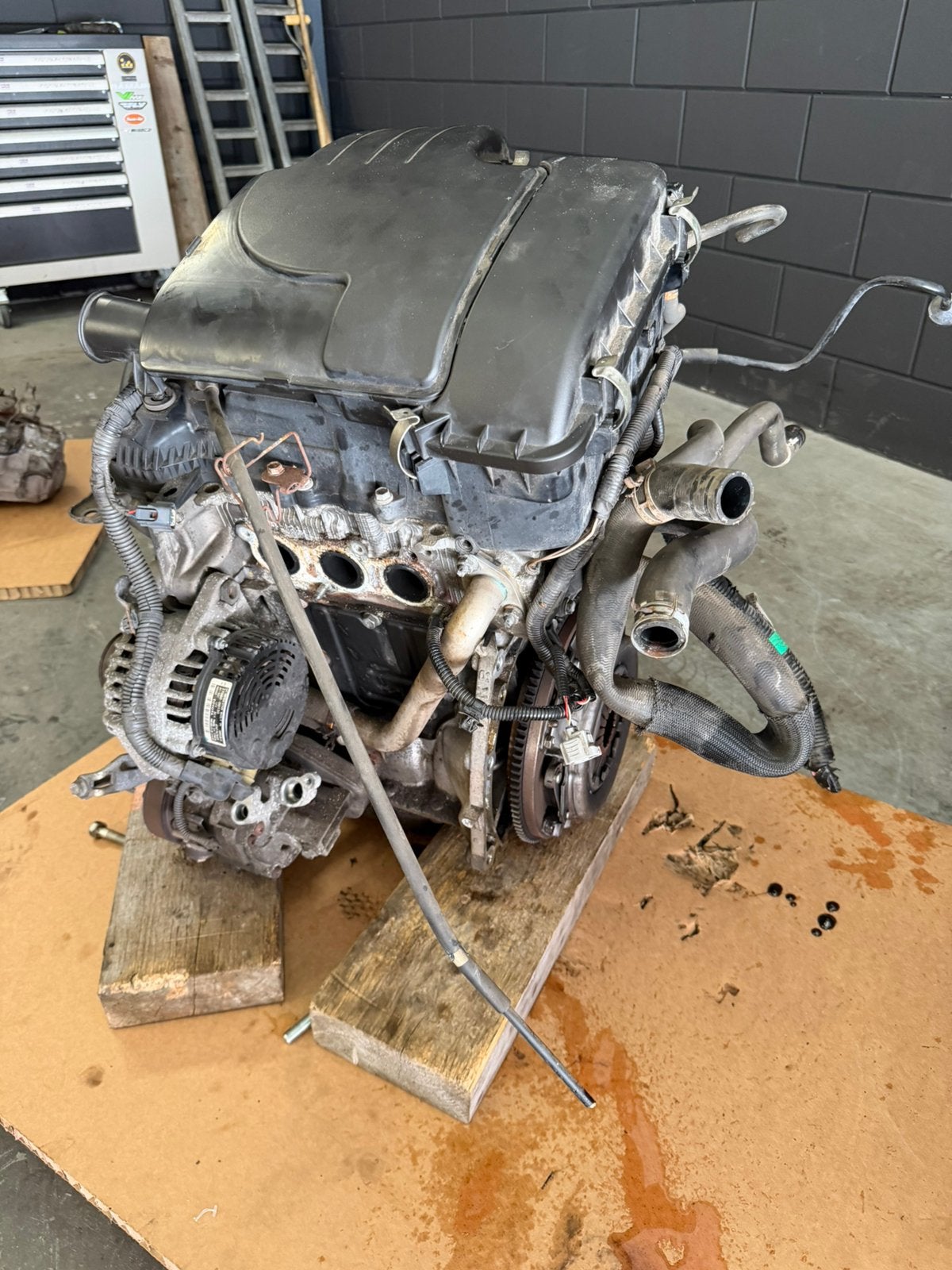 Toyota Aygo 1.0 1KR motorblok compleet – werkend – C1 / 107, Auto-onderdelen, Ophalen, Peugeot