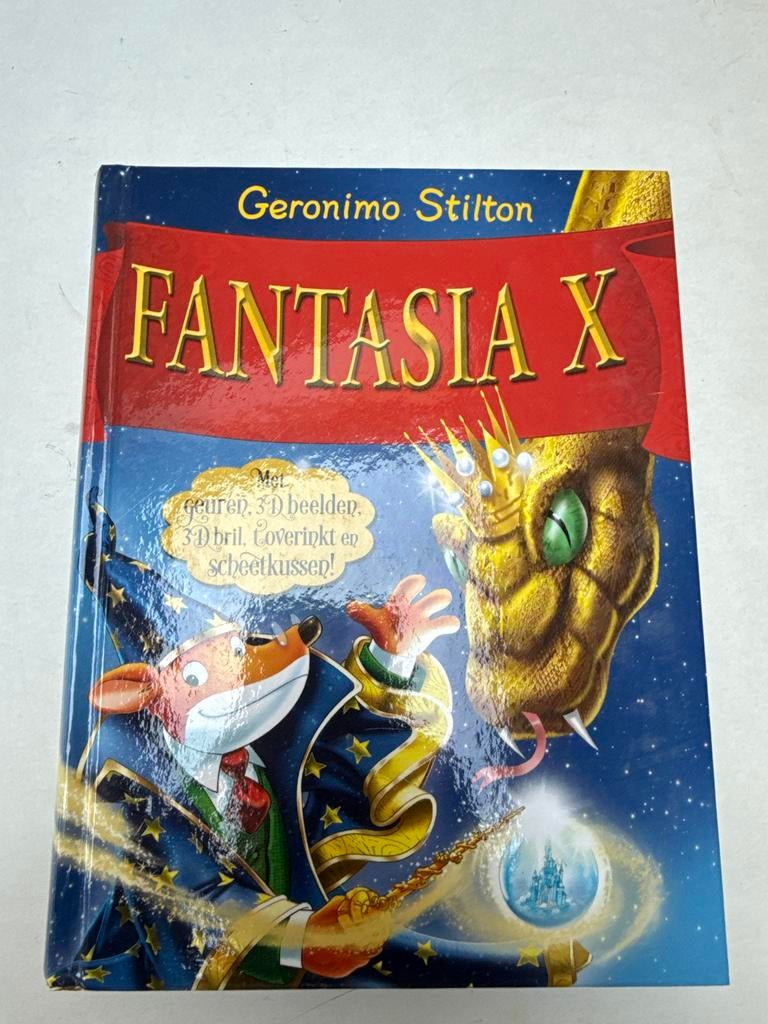 Geronimo Stilton Fantasia X - Met geuren en 3D bril, Ophalen of Verzenden, Gelezen