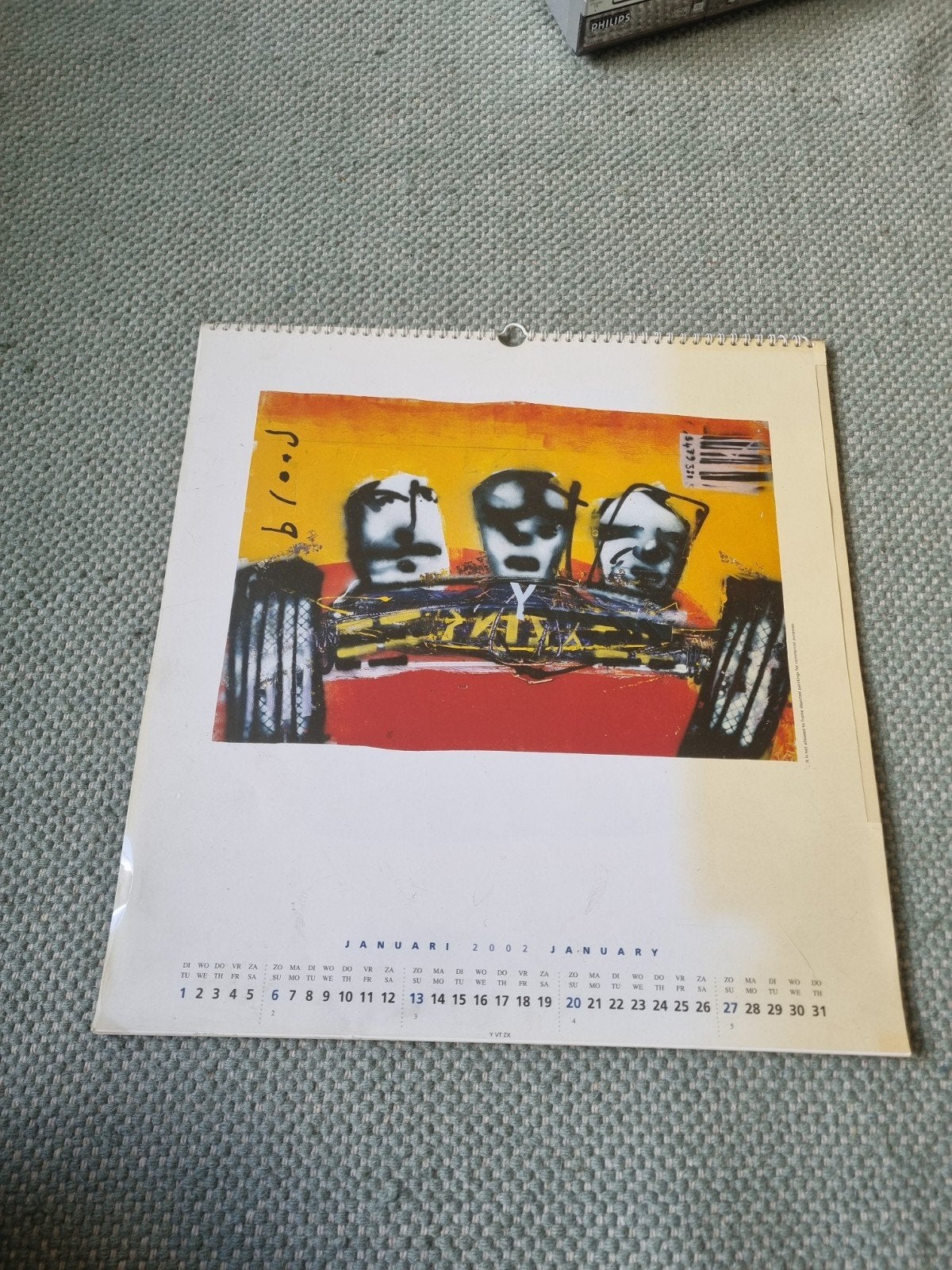 Vintage Herman Brood prints kalender uit 2002, Ophalen of Verzenden