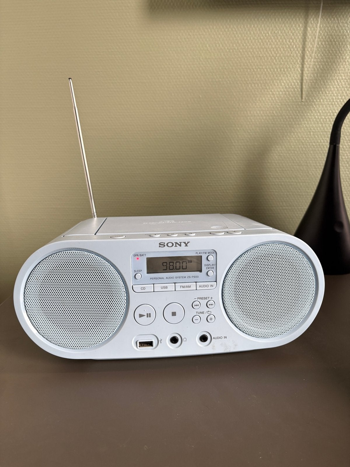 Sony ZS-PS50 Boombox - FM/AM Radio, CD, Audio In, Ophalen of Verzenden, Gebruikt, Sony, Draagbaar