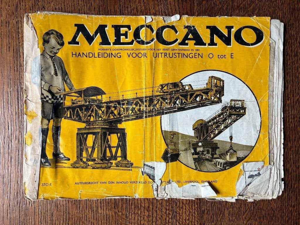 Vintage antiek Meccano voorbeelden boekje, Ophalen of Verzenden