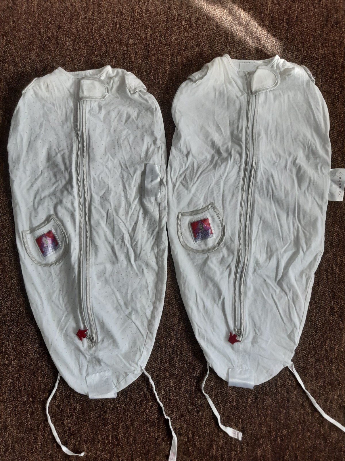 2x Puckababy slaapzakken, Ophalen of Verzenden, Wit, Slaapzak, Puckababy