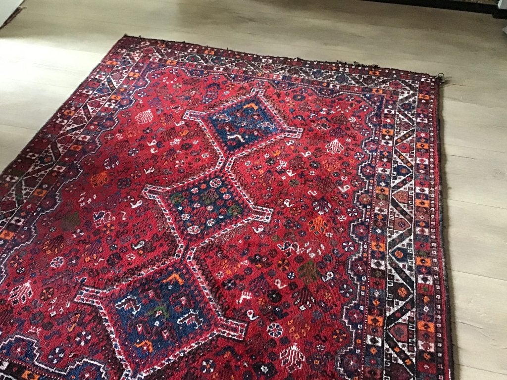 Perzische tapijd, Ophalen, Gebruikt, 150 tot 200 cm, Blauw