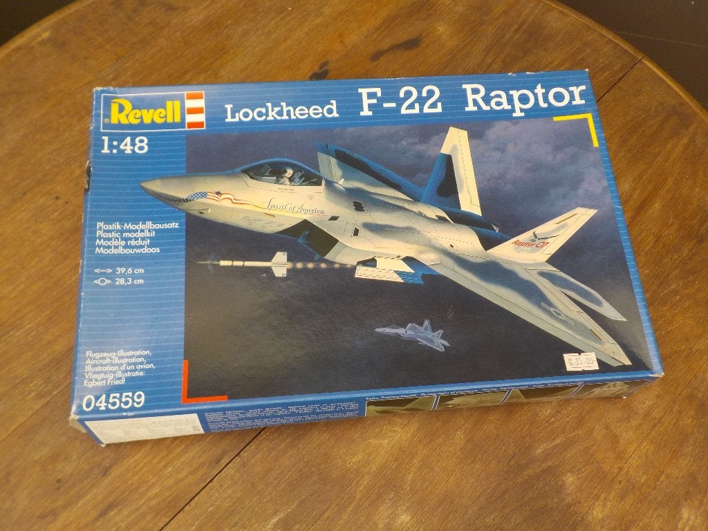 Revell 04559 Lockheed F-22 Raptor 1:48 (geopend), Revell, Nieuw, Ophalen of Verzenden, Groter dan 1:72