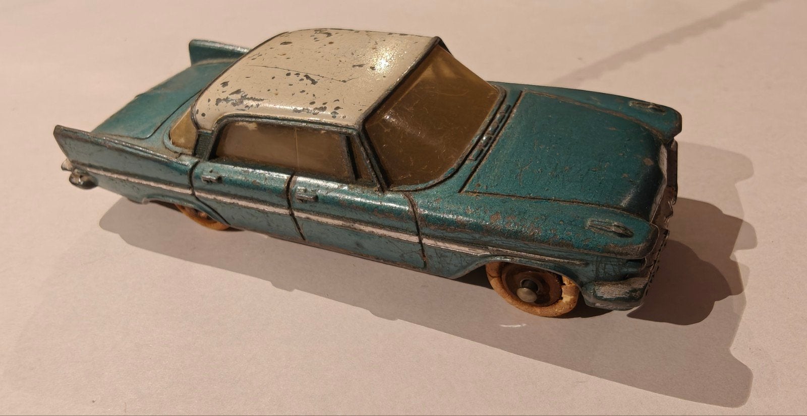 Dinky Toys De Soto Diplomat 59 - Vintage Speelgoedauto, Ophalen of Verzenden, Gebruikt, Auto