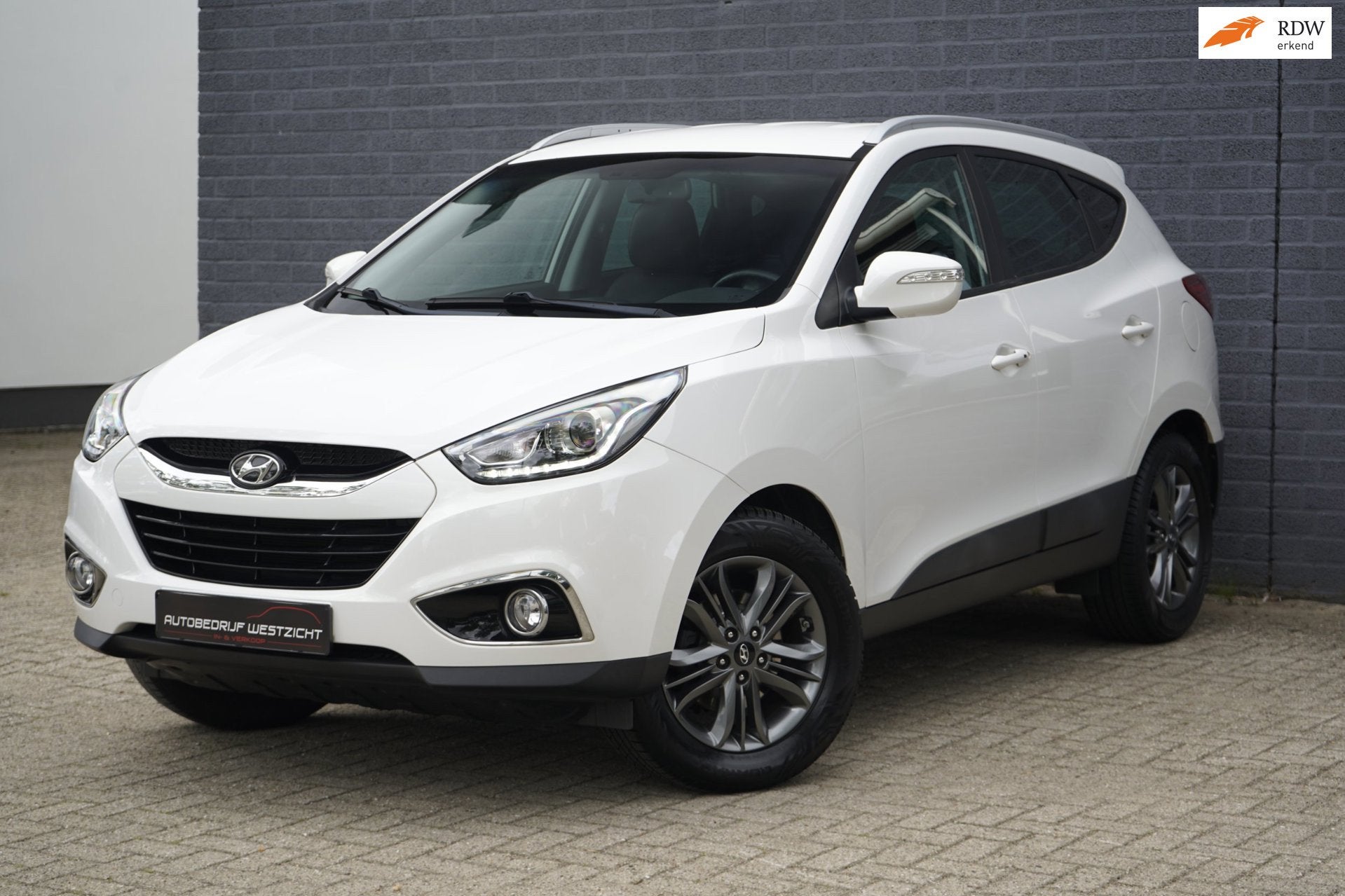 Hyundai Ix35 2.0i Trend Automaat, Trekhaak, Camera, Navi, Auto's, Hyundai, Gebruikt, Zwart, 4 cilinders, Leder en Stof