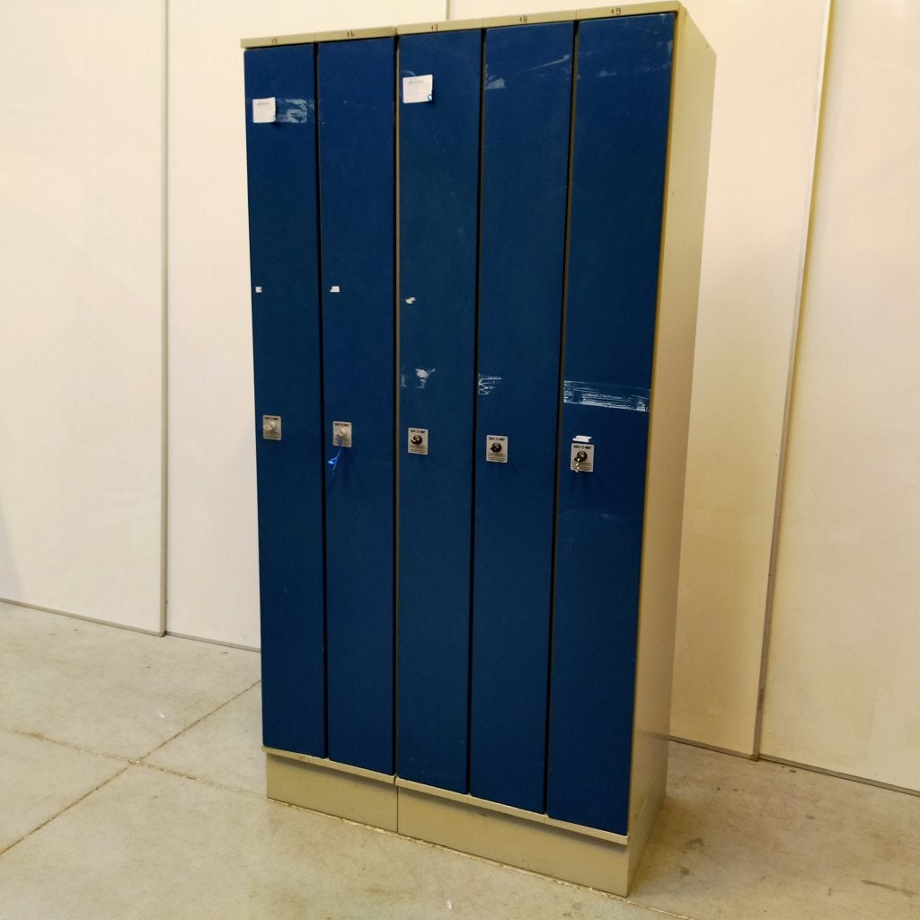 5-deurs Oostwoud ruimte besparende kledinglocker met MUNTSL, Niet ingevuld, Gebruikt, Niet ingevuld, Niet ingevuld