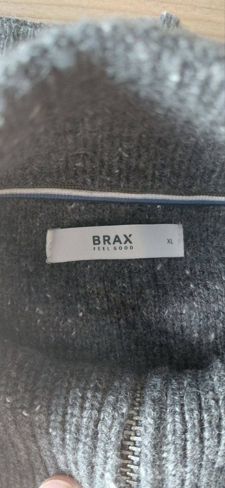 Brax Heren Trui Grijs met Rits - Maat XL, Maat 56/58 (XL), Ophalen of Verzenden, Grijs, BRAX
