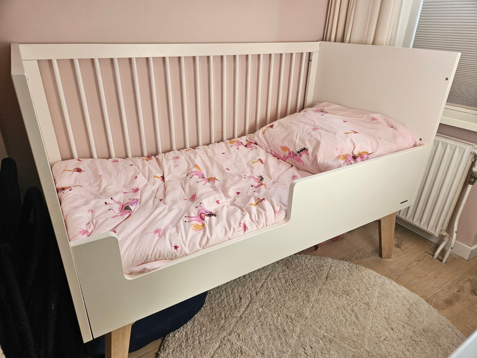 Kidsmill Sixties babykamer naturel ledikant en commode, Kinderen en Baby's, Ophalen, 50 tot 70 cm, 100 cm of meer, 90 tot 105 cm