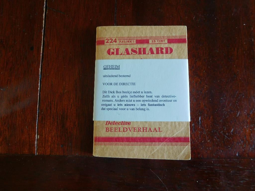 Dick Bos: Glashard, Boeken, Stripboeken, Eén stripboek, Ophalen of Verzenden, Gelezen