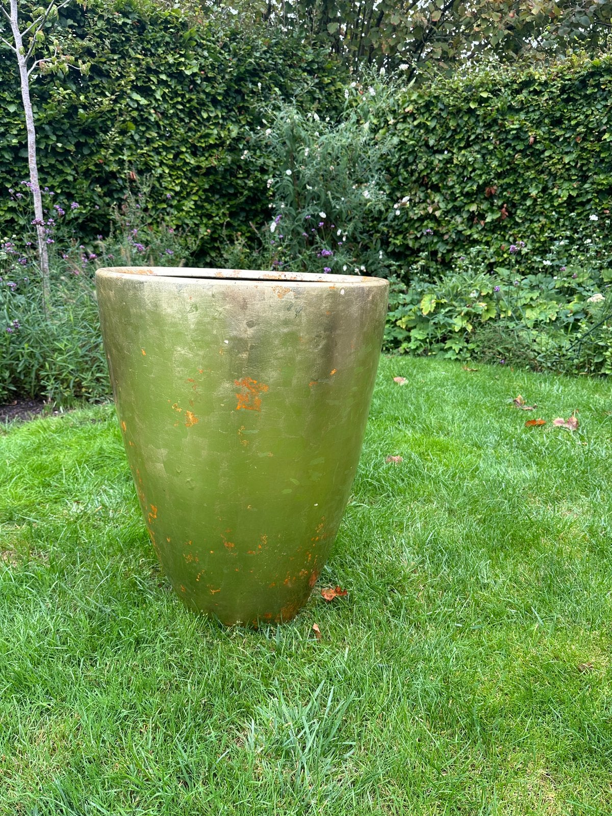 Grote (h72 dia56) kunststof bloempot, Tuin en Terras, Bloembakken en Plantenbakken, Ophalen, Kunststof, Gebruikt, Rond