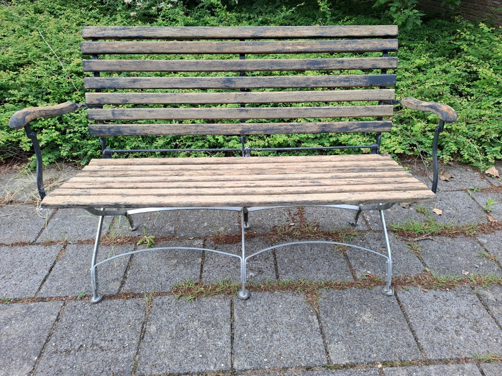 Tuinbank 125 cm Erg stevig!, Tuin en Terras, Tuinbanken, Ophalen, Gebruikt, Hout