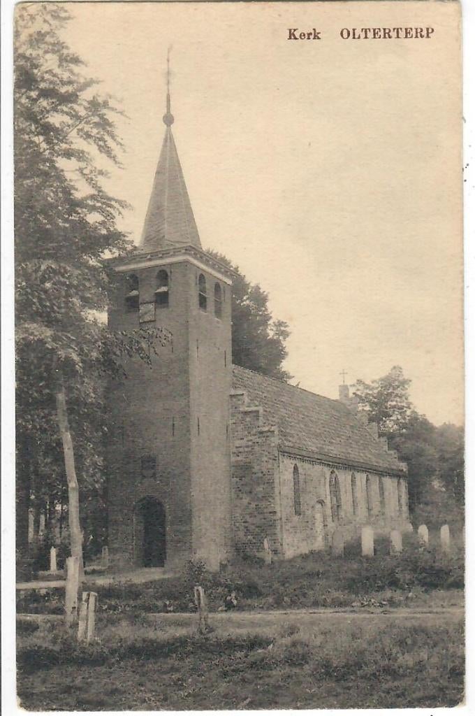 Olterterp - Kerk, Verzenden, 1920 tot 1940, Ongelopen, Friesland