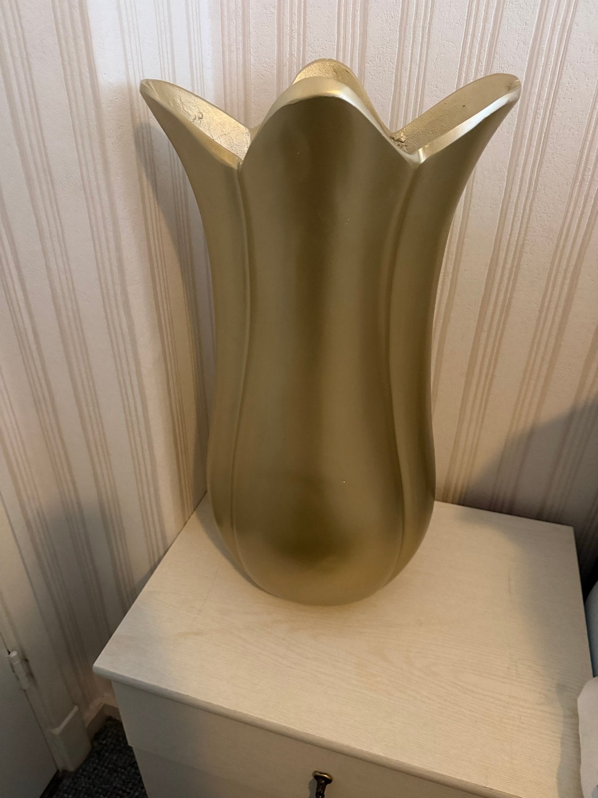 Gouden vaas, Ophalen, Overige materialen, Gebruikt, Met patroon/structuur