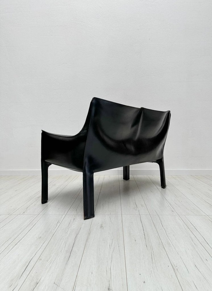 Cassina CAB 414 leren 2-zits bank Mario Bellini vintage 80s, Ophalen of Verzenden, Zo goed als nieuw, Leer, Vintage