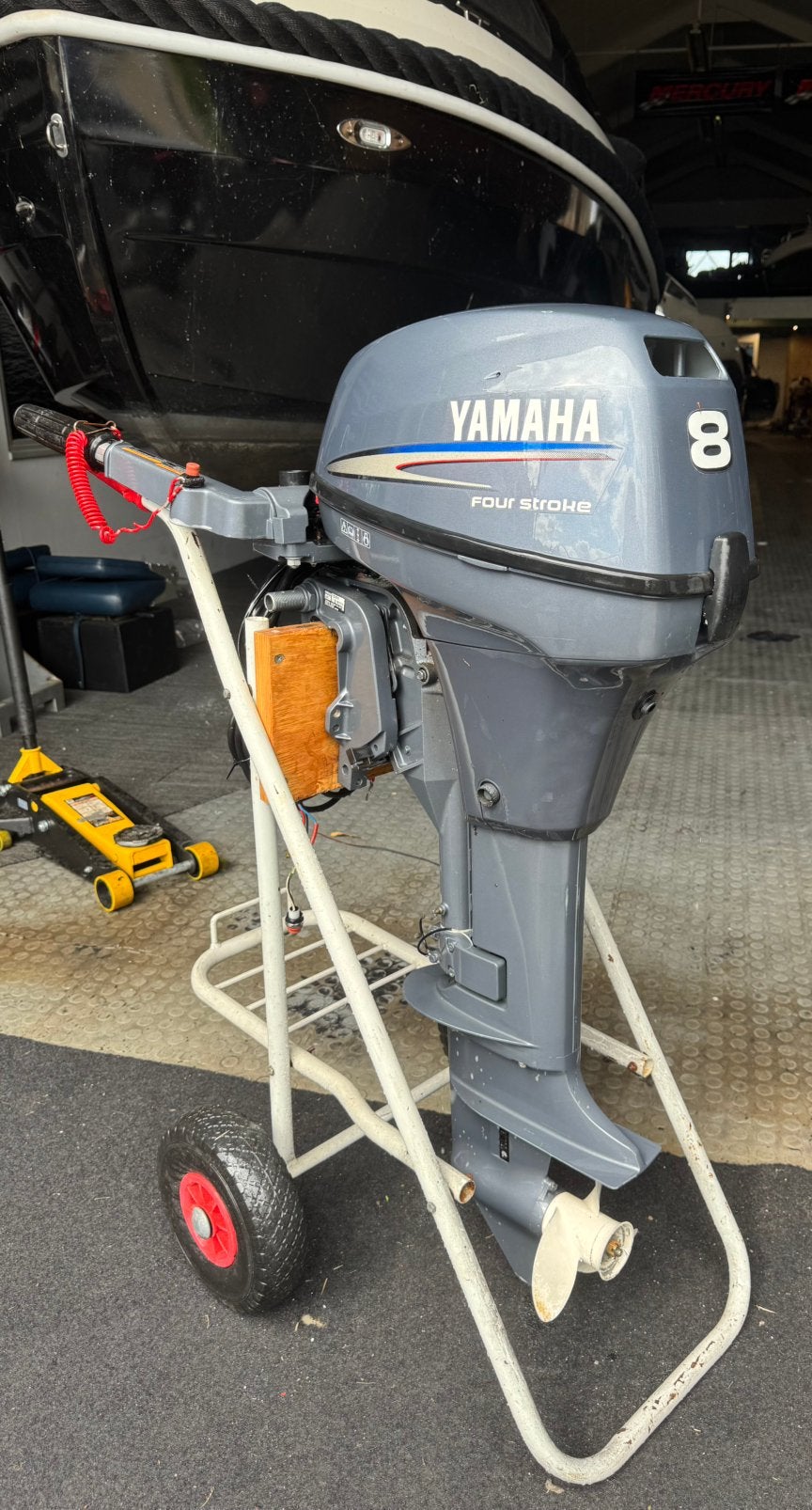 Nette 8 pk yamaha 4-takt - elektrische start, Watersport en Boten, Buiten- en Binnenboordmotoren, 5 tot 10 pk, Viertaktmotor, Ophalen of Verzenden