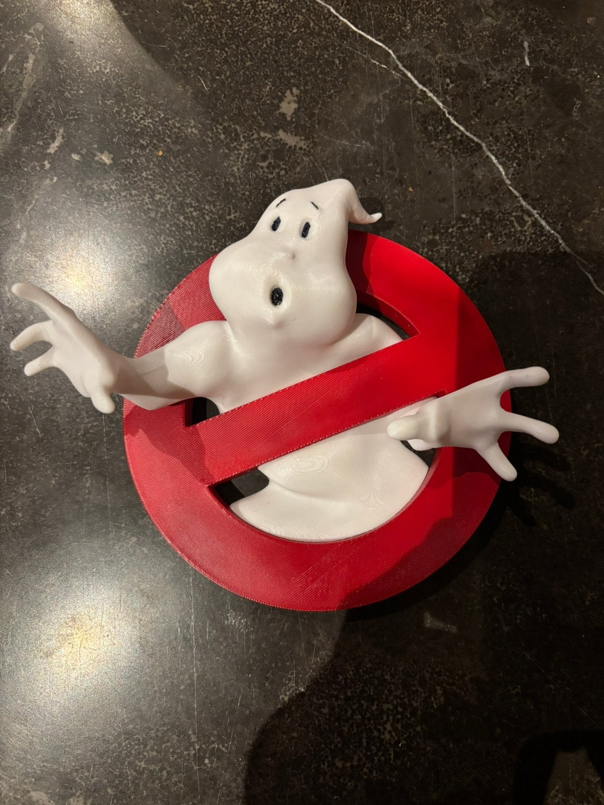 Ghostbusters 3d logo embleem, Ophalen of Verzenden, Zo goed als nieuw, Film, Beeldje, Replica of Model