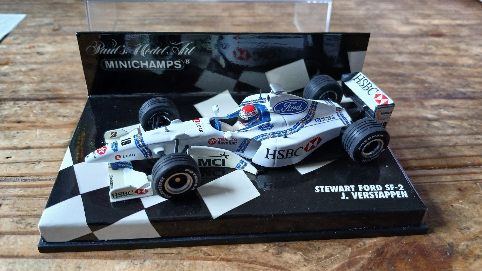 Minichamps Stewart Ford SF-2 J. Verstappen Formule 1, Overige merken, Auto, 1:32 tot 1:50, Ophalen of Verzenden