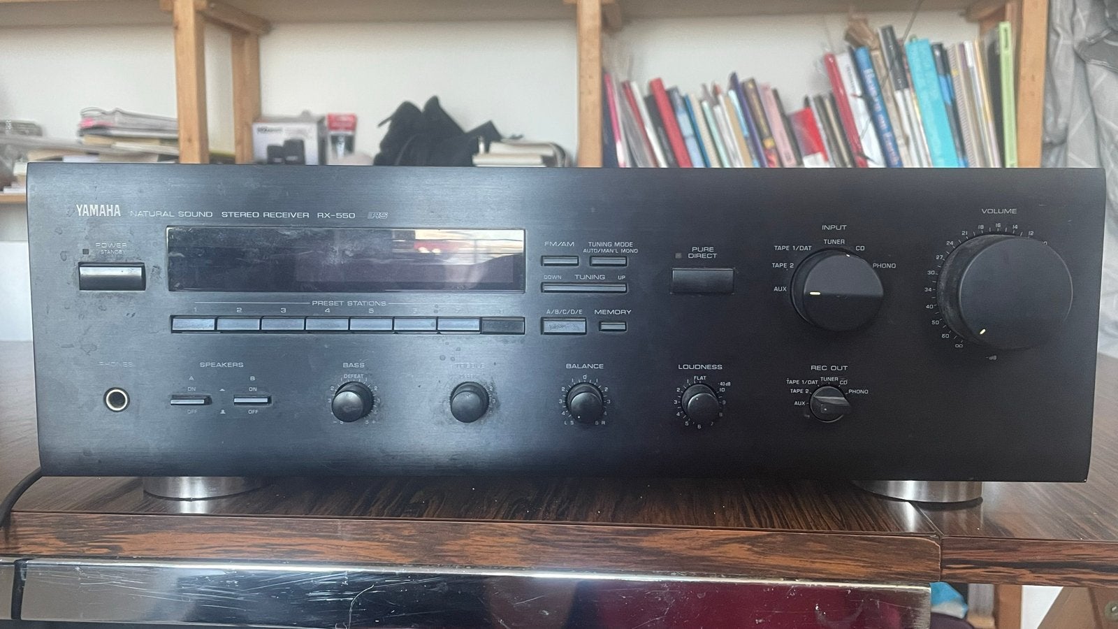 Yamaha RX-550 Natural Sound Stereo Receiver, Ophalen, Gebruikt, Yamaha, 60 tot 120 watt