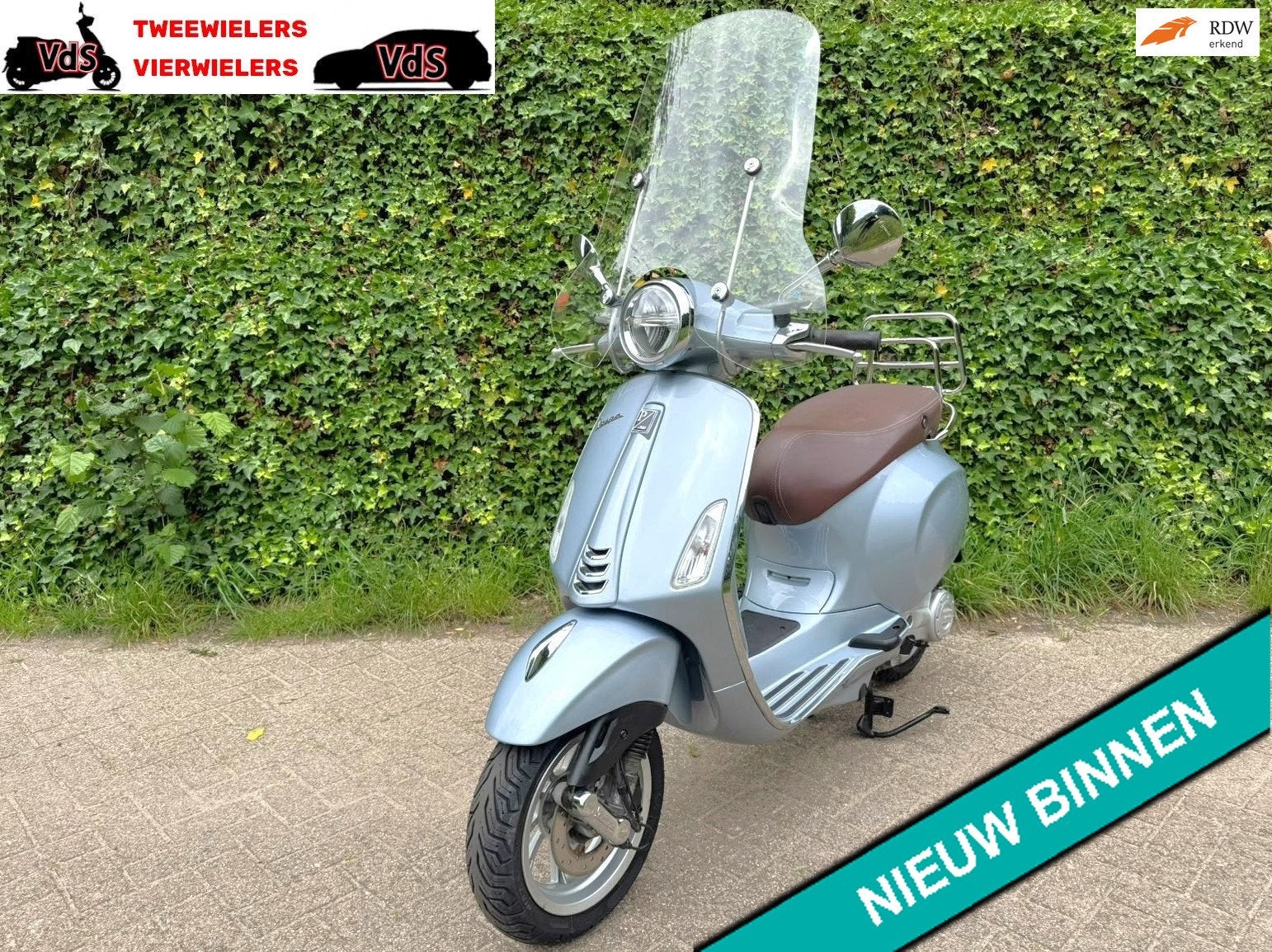 Vespa Primavera Grigio Delicato EURO5 Scooter BETAAL met in3, Overige modellen, V
v  v, NL, 49 cc, Gebruikt
