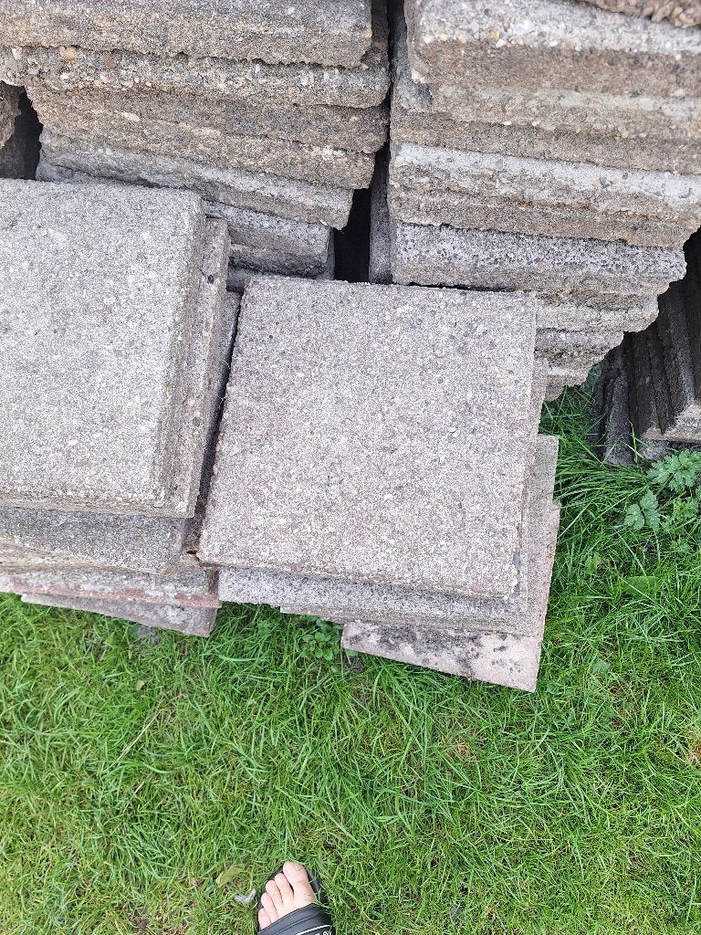 Tuintegels, Tuin en Terras, Ophalen, Gebruikt, 5 tot 10 m², Beton