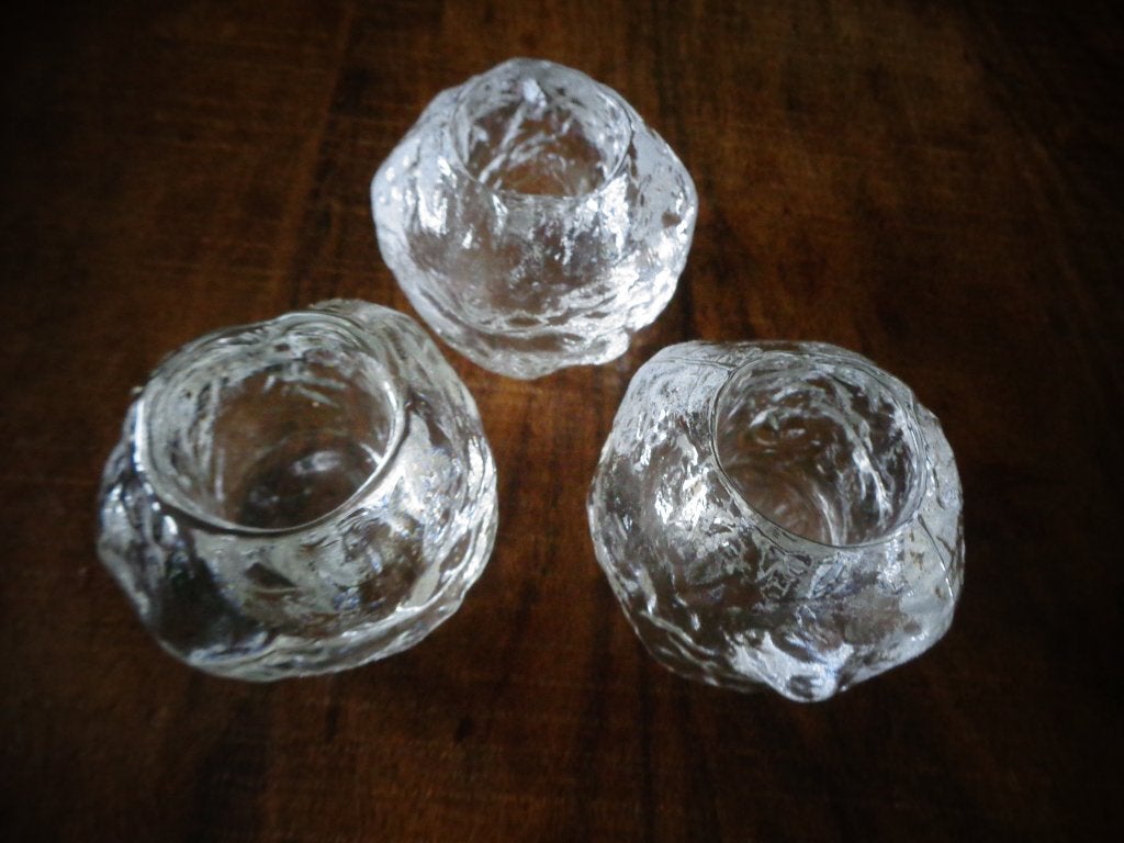 Kosta Boda Snowball waxinelicht houders, Ann Wolff, Ophalen of Verzenden