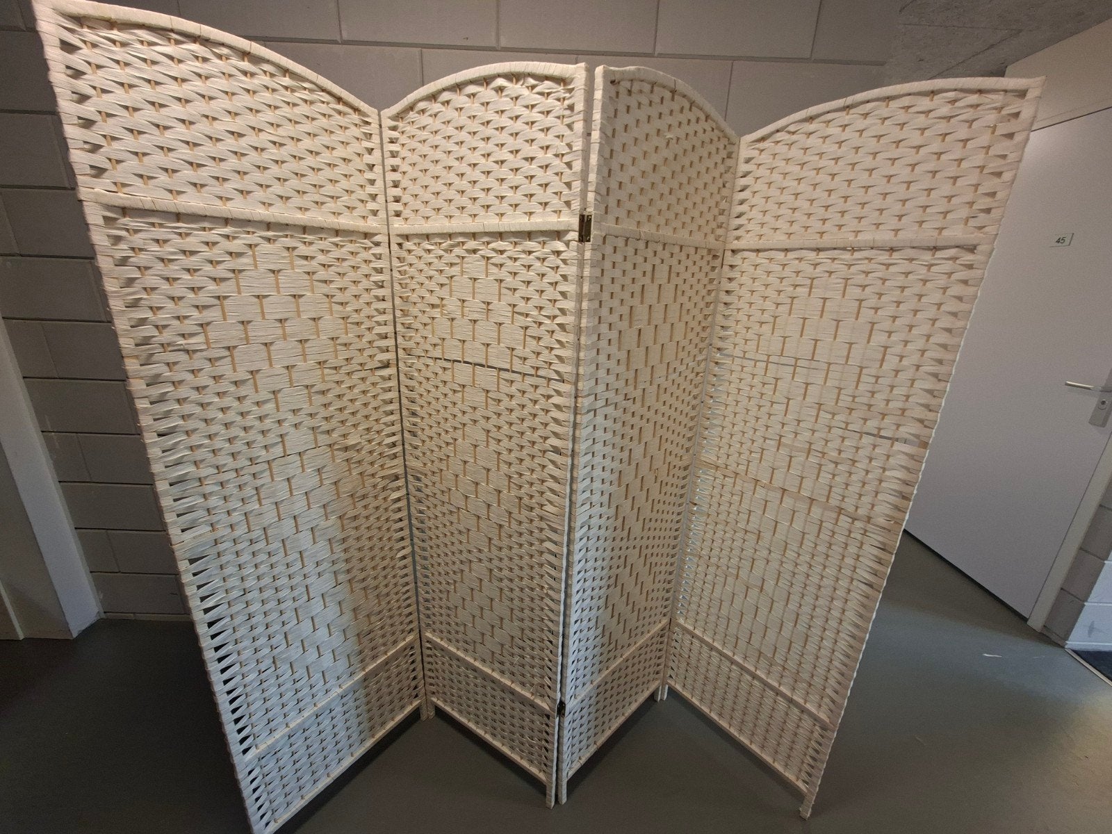 Te koop: Rotan Kamerscherm 4 Delig (Nieuwstaat), Huis en Inrichting, Woonaccessoires | Kamerschermen, Ophalen, Nieuw