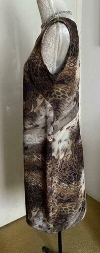 Ophilia jurk maat 42[v], Kleding | Dames, Bruin, Maat 42/44 (L), Ophalen of Verzenden, Zo goed als nieuw