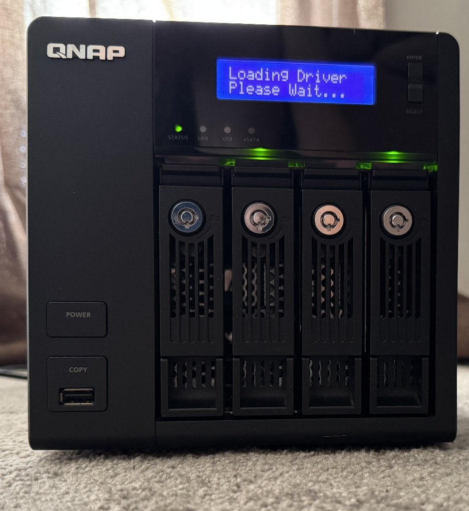QNAP NAS TS-439 Pro II met 2 x 4 TB WD schijven, Ophalen, Gebruikt
